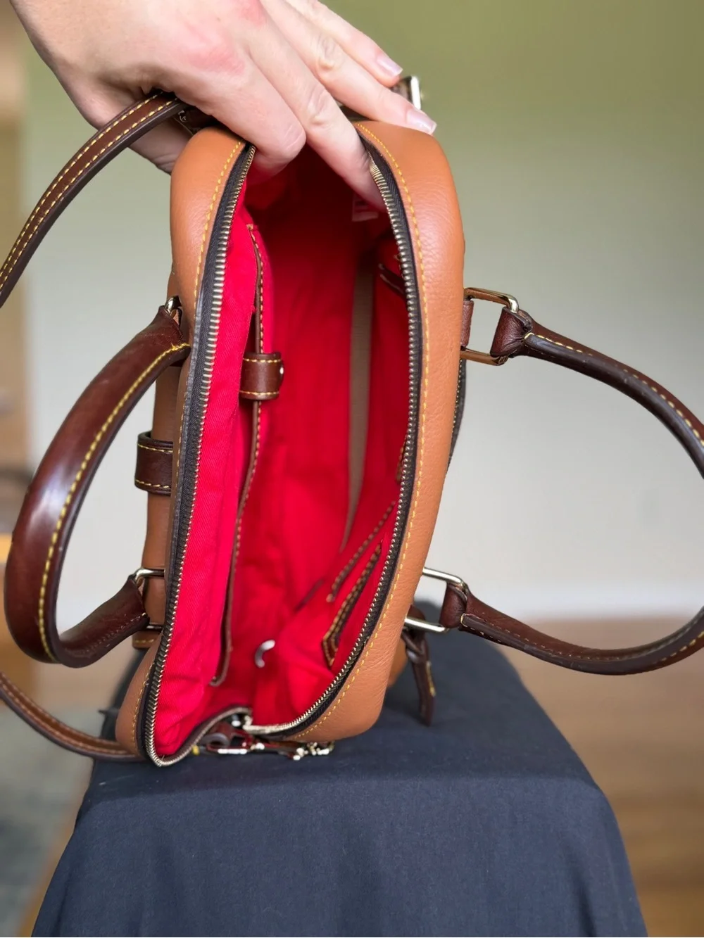 Dooney & Bourke structured pebble